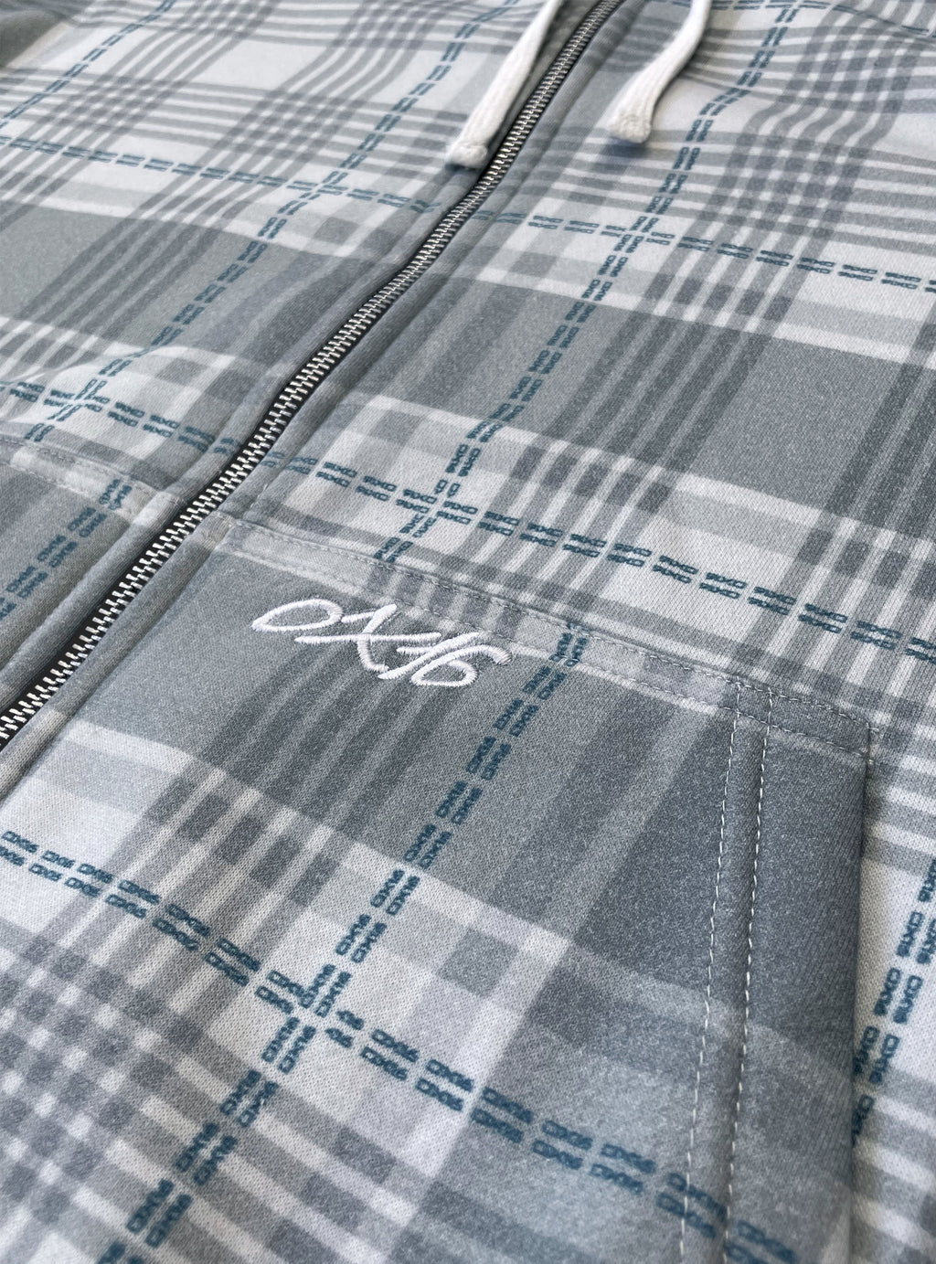 PLAID ZIP UP