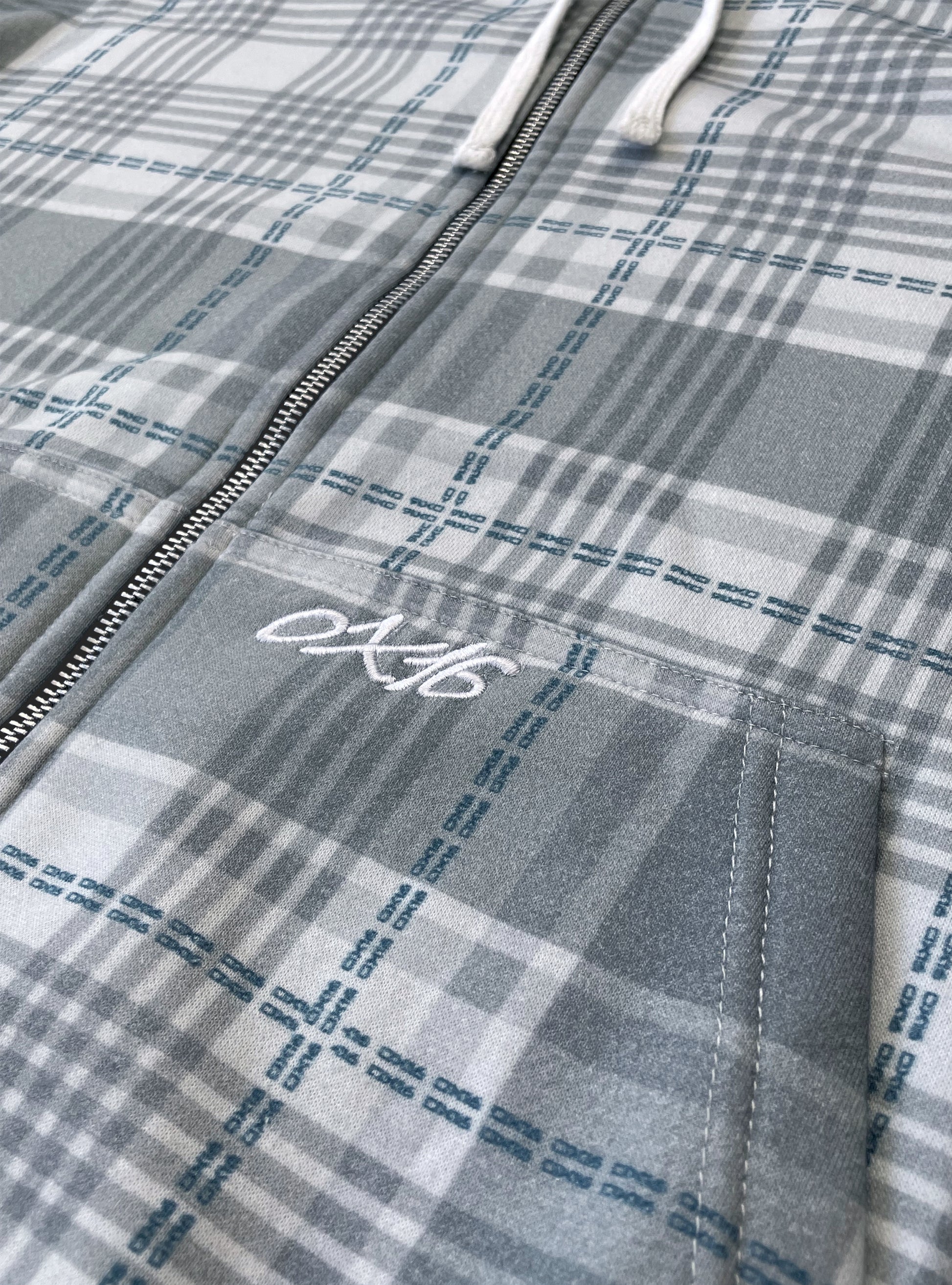 PLAID ZIP UP