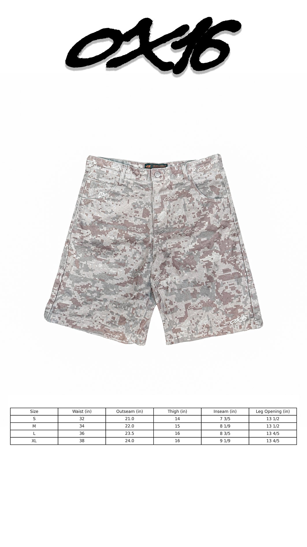 DIGI CAMO JORTS