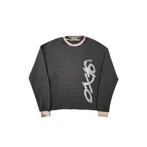 PULSE WAFFLE KNIT (BLACK)