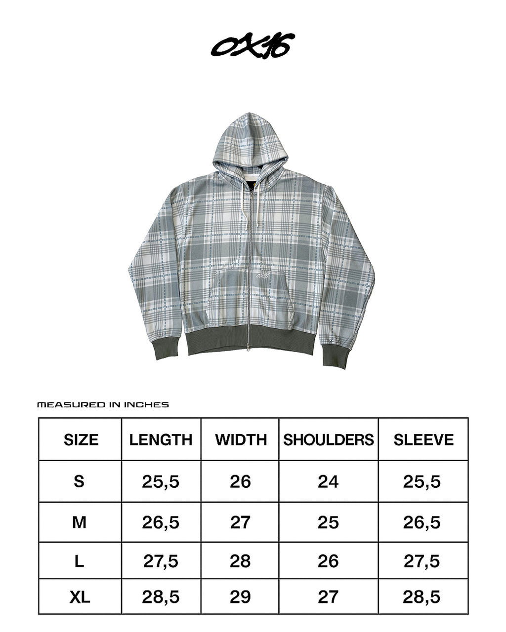 PLAID ZIP UP