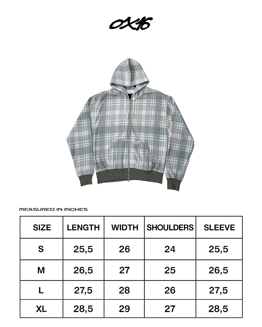 PLAID ZIP UP