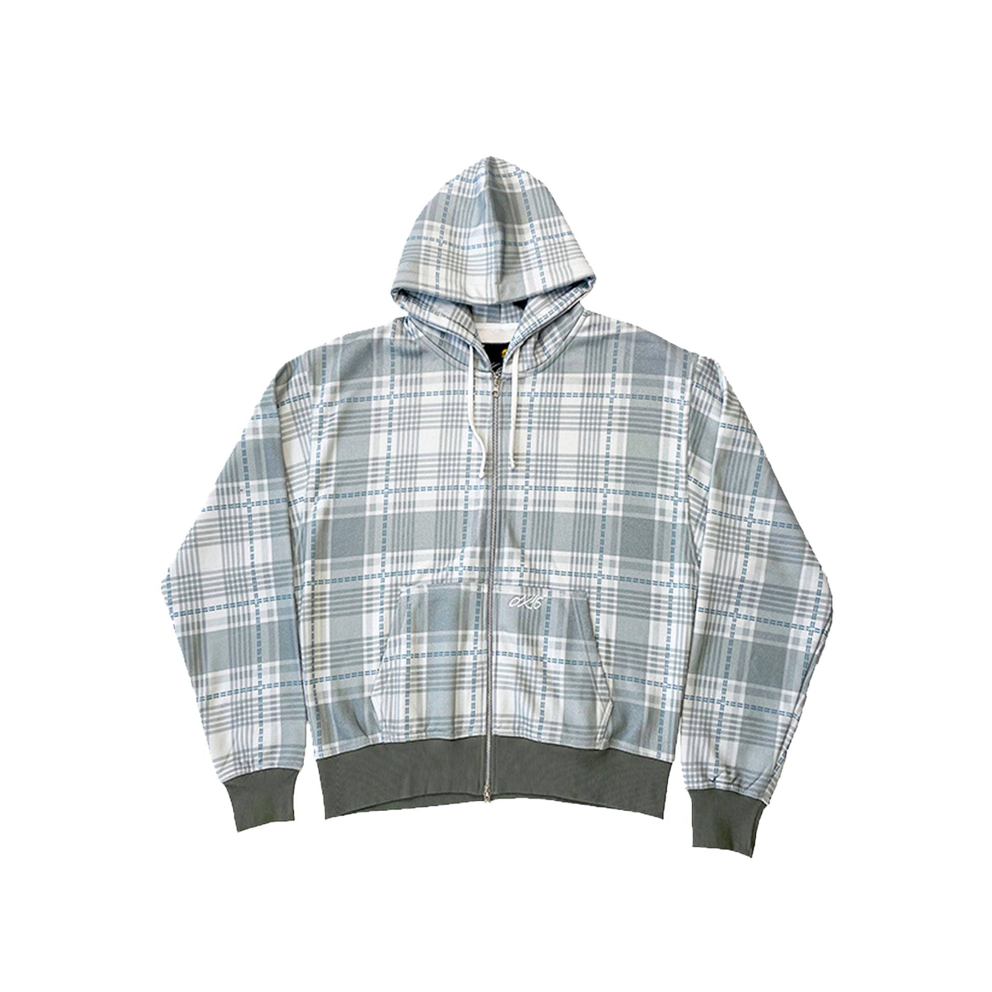 PLAID ZIP UP