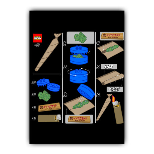 BLACK LEGO POSTER (BUY 2 GET 1 FREE)