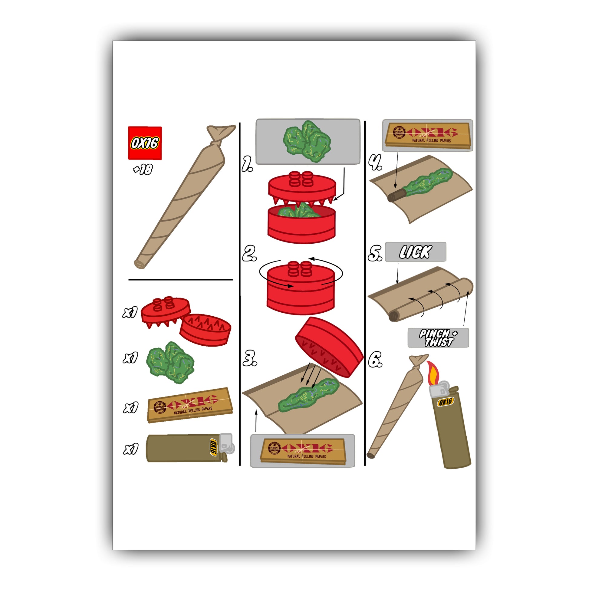 LEGO POSTER WHITE (BUY 2 GET 1 FREE)