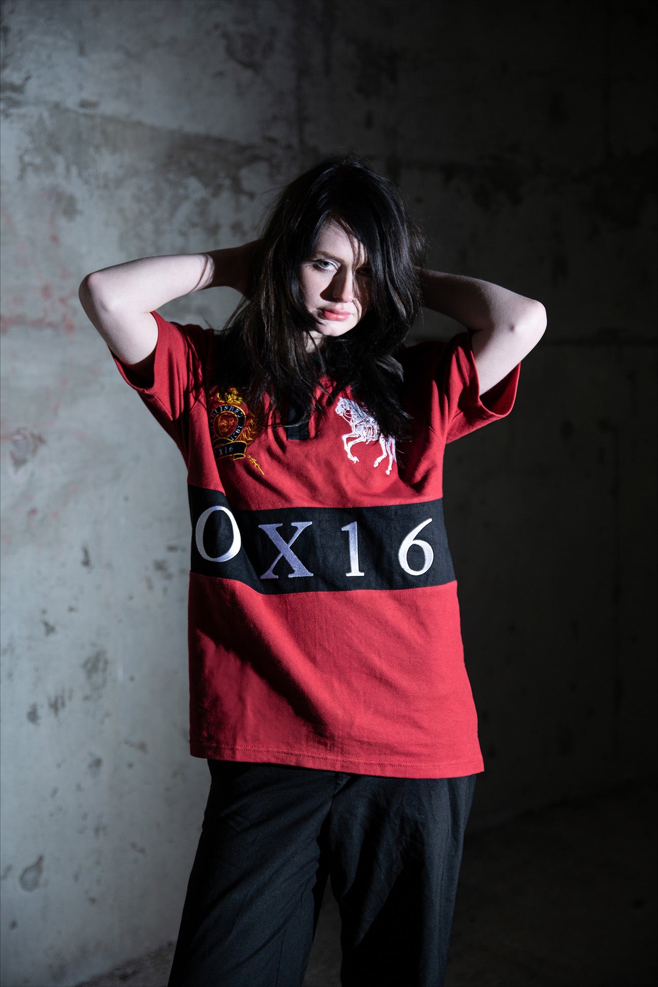 SKELLY POLO (OX BLOOD)